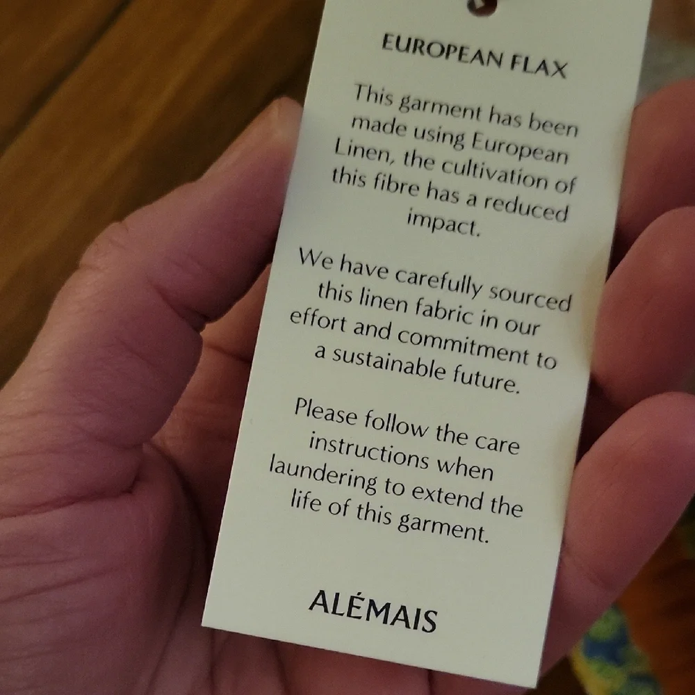 Alemais Multicolor Graphic Print Linen Shorts - Picture 7 of 8